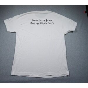 Strawberry Shirt Mens Large White Ben Baller Strawberry Jams But My Glock Dont